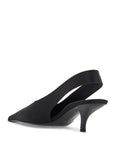 Toteme - Black Satin Slingbacks With Stiletto Heel