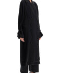 Toteme - Black Satin Viscose Trench Dress