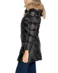 Blauer Althea Removable Fur Long Down Jacket Black - Princess Attitude