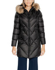 Blauer Althea Removable Fur Long Down Jacket Black - Princess Attitude