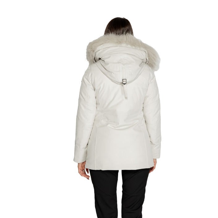 Blauer Feather Padded Blouson Quilted Jacket White - Princess Attitude