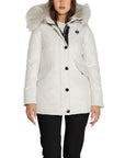 Blauer Feather Padded Blouson Quilted Jacket White - Princess Attitude