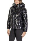 Blauer June Diamond Quilted Down Hooded Jacket Black - Princess Attitude