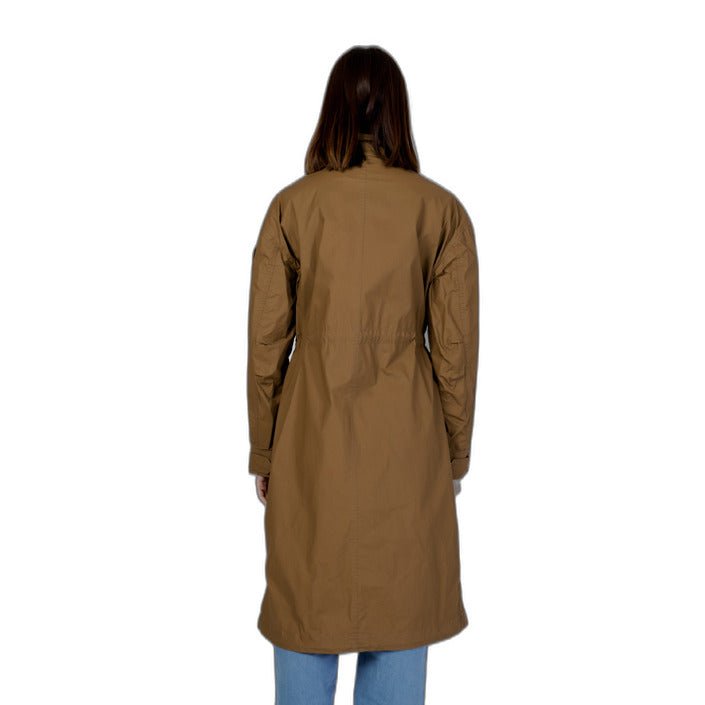 Blauer Turtle Neck Waterproof Maxi Coat Brown - Princess Attitude