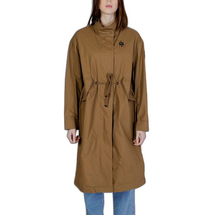 Blauer Turtle Neck Waterproof Maxi Coat Brown - Princess Attitude