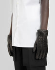 Bottega Veneta - Intrecciato Leather Gloves - Princess Attitude