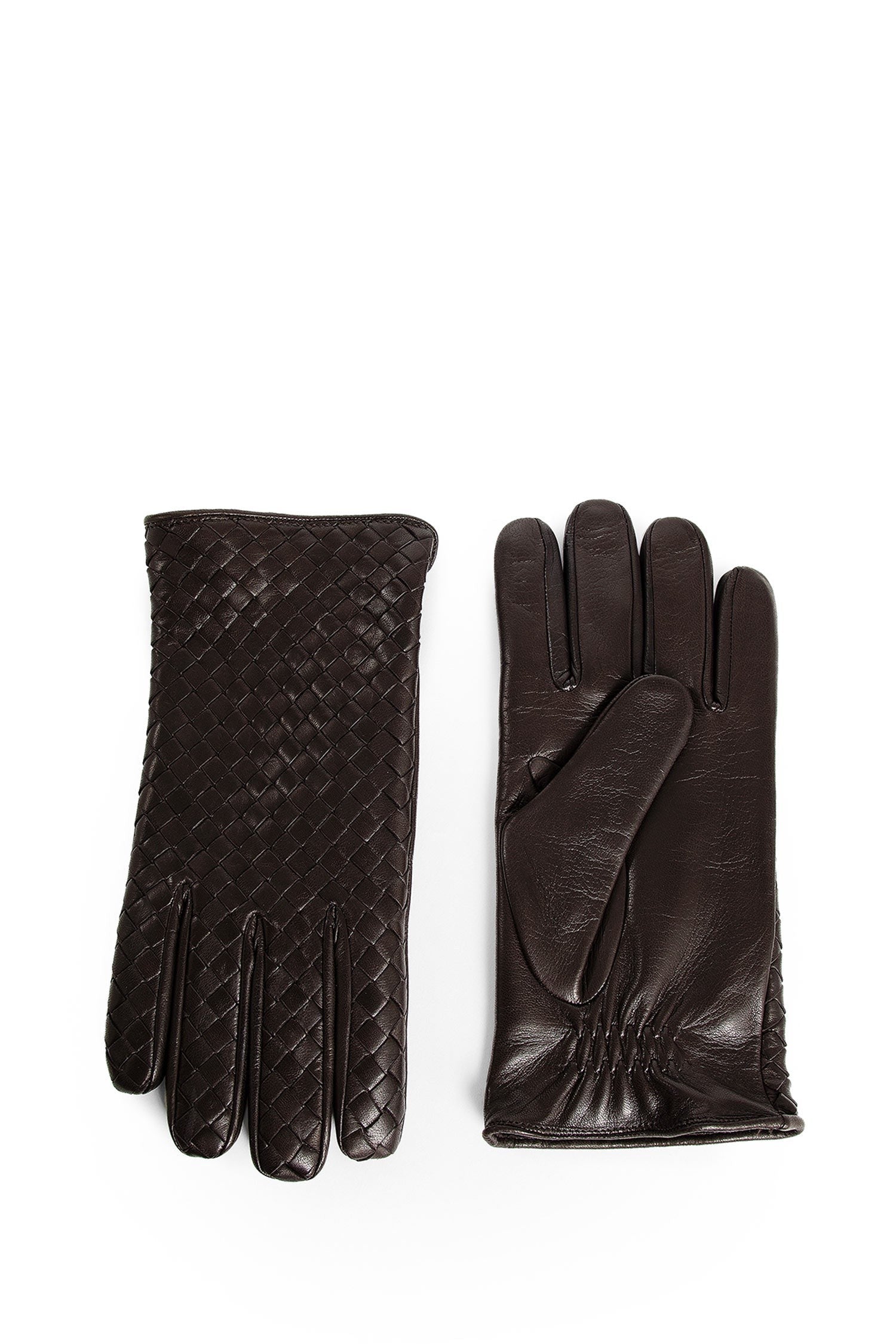 Bottega Veneta - Intrecciato Leather Gloves - Princess Attitude