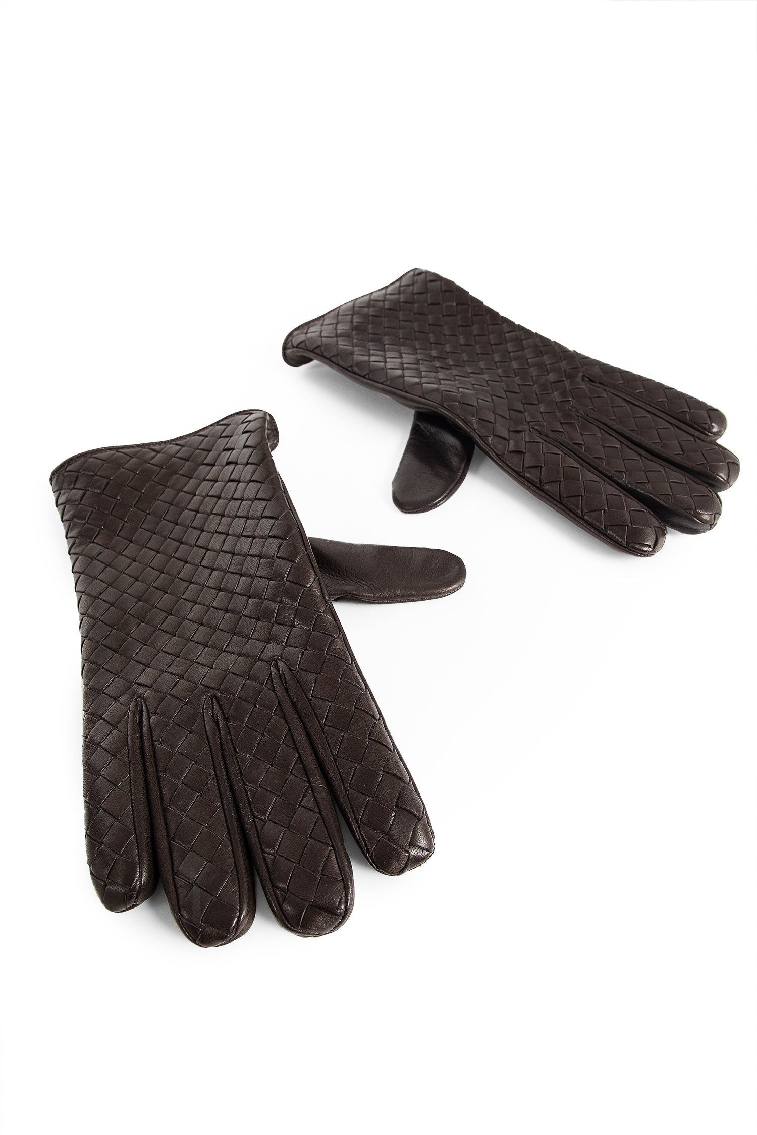 Bottega Veneta - Intrecciato Leather Gloves - Princess Attitude