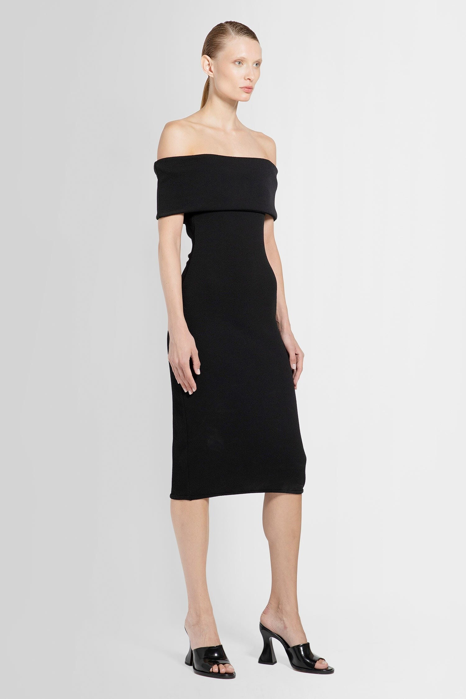 Bottega Veneta - Off - The - Shoulders Midi Dress - Princess Attitude