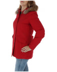 Breras Milano Feather Down Hooded Parka Jacket Red - Princess Attitude