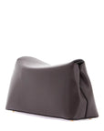 Toteme - Brown Calfskin T-Lock Clutch With Adjustable Strap