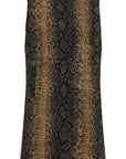 Norma Kamali - Brown Python Print Sleeveless Mini Dress