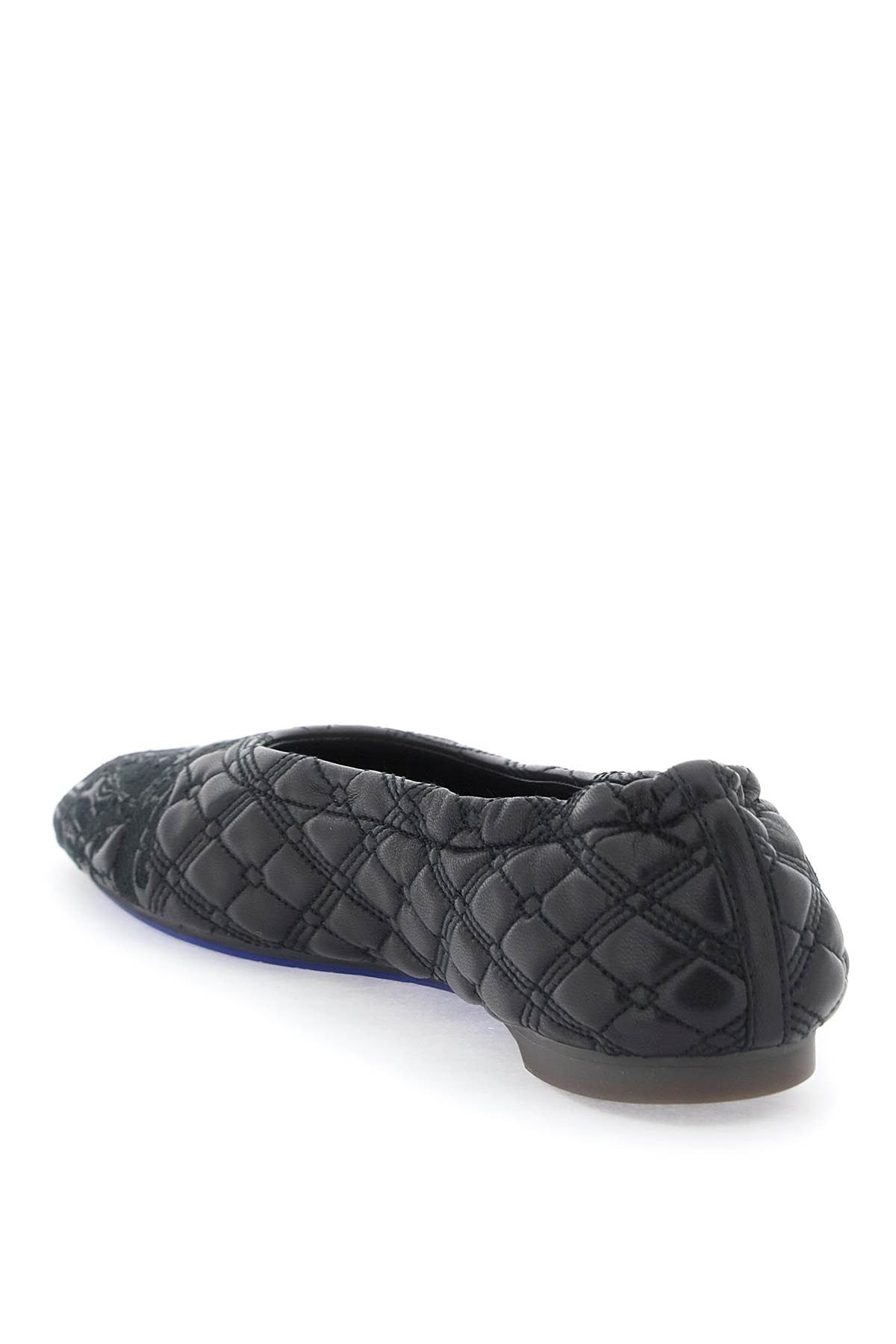 Burberry - Quilted Leather Sadler Ballet Flats - Princess Attitude