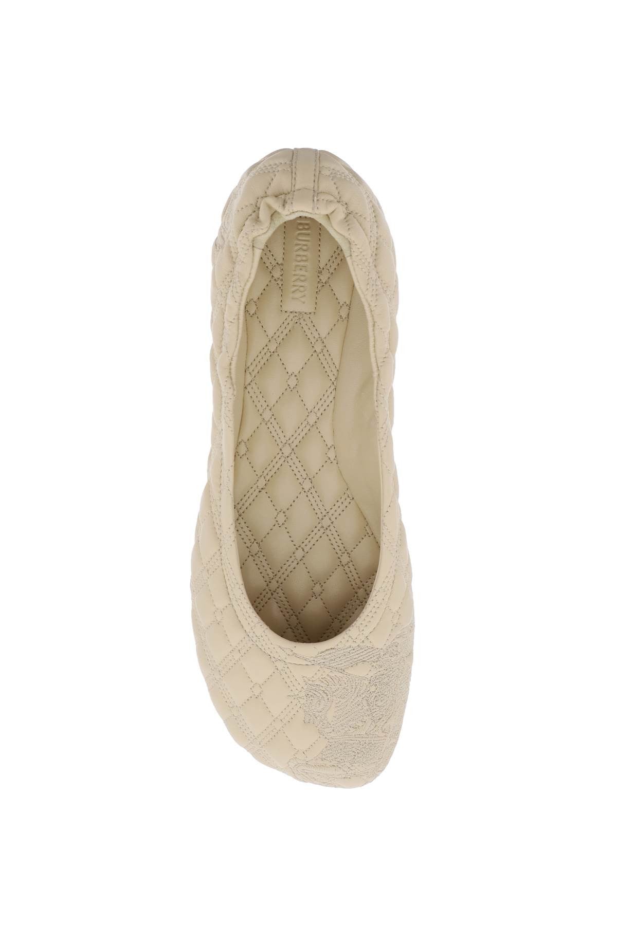 Burberry - Quilted Leather Sadler Ballet Flats - Princess Attitude