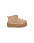 Ugg Ultra Mini Platform Suede Boots Beige