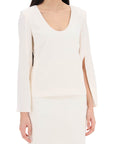 Roland Mouret - Cady Top With Flared Sleeve