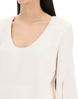 Roland Mouret - Cady Top With Flared Sleeve