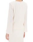 Roland Mouret - Cady Top With Flared Sleeve