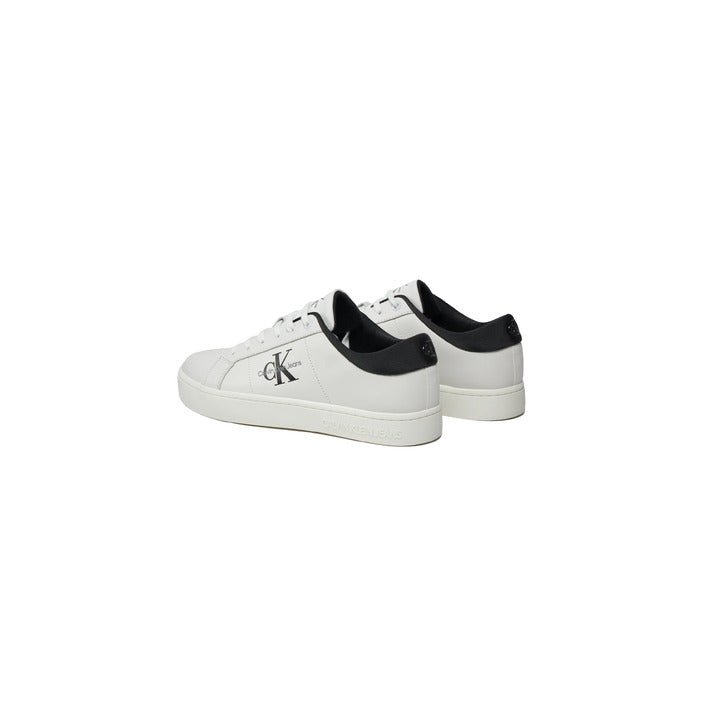 Calvin Klein Jeans Leather Trainer Sneakers White - Princess Attitude