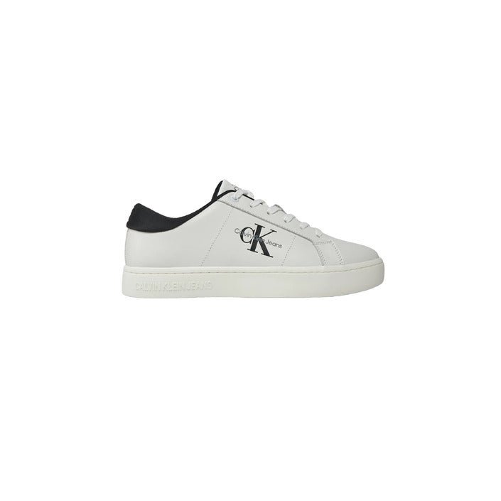 Calvin Klein Jeans Leather Trainer Sneakers White - Princess Attitude