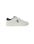 Calvin Klein Jeans Leather Trainer Sneakers White - Princess Attitude