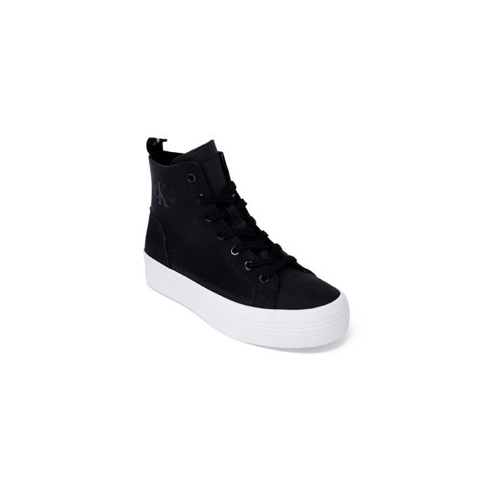 Calvin Klein Jeans Sabrina Platform High Top Sneakers Black - Princess Attitude