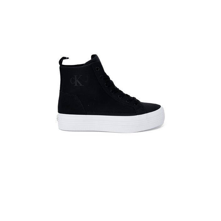 Calvin Klein Jeans Sabrina Platform High Top Sneakers Black - Princess Attitude