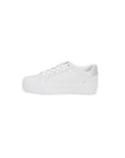 Calvin Klein Lace Up Platform Leather Sneakers White - Princess Attitude