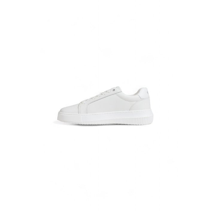 Calvin Klein Leather Trainer Sneakers White - Princess Attitude