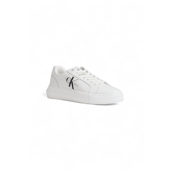 Calvin Klein Leather Trainer Sneakers White - Princess Attitude