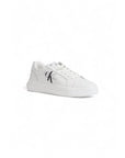 Calvin Klein Leather Trainer Sneakers White - Princess Attitude