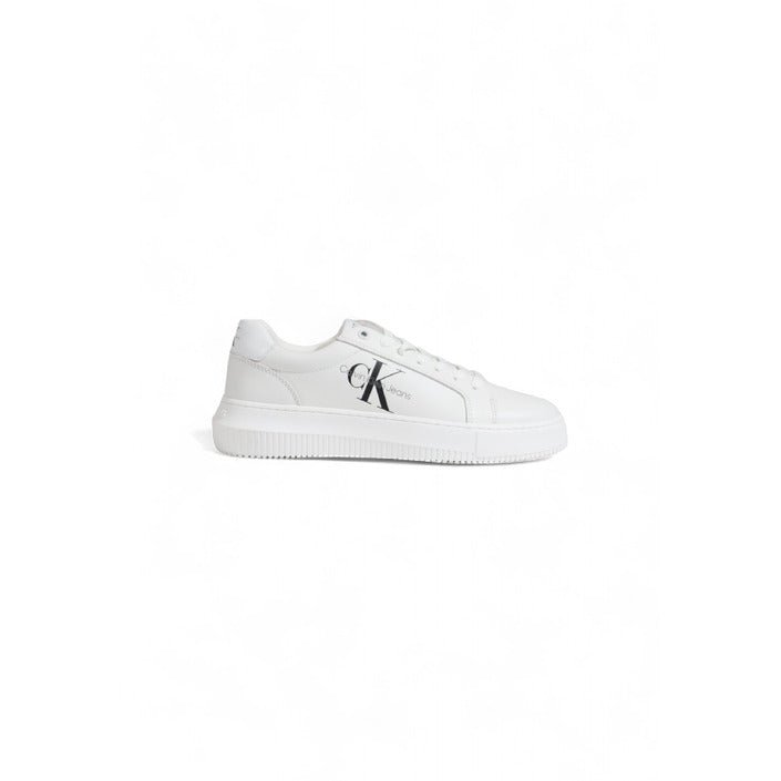 Calvin Klein Leather Trainer Sneakers White - Princess Attitude