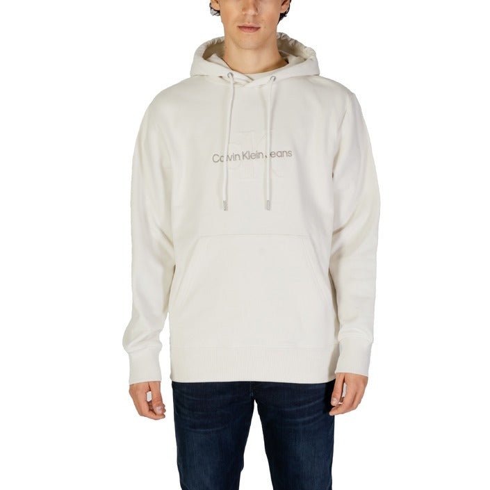 Calvin Klein Logo Lettering Hooded Cotton Sweatshirt - Princess Attitude