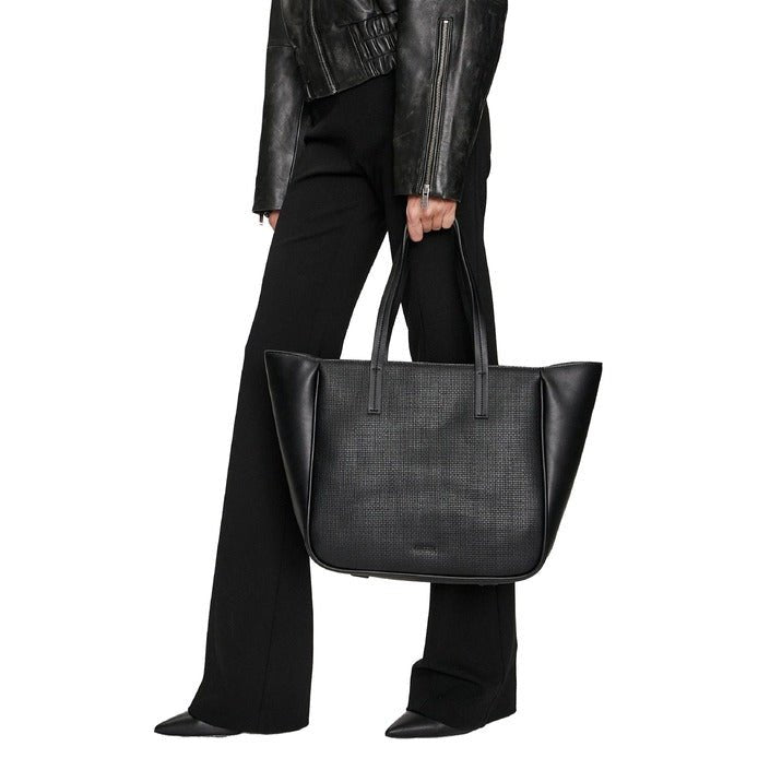 Calvin Klein Minimal Textured Tote Bag Black - Princess Attitude