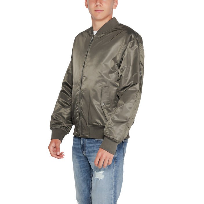 Calvin Klein Nylon Padded Bomber Jackets Grey - Princess Attitude