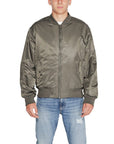 Calvin Klein Nylon Padded Bomber Jackets Grey - Princess Attitude