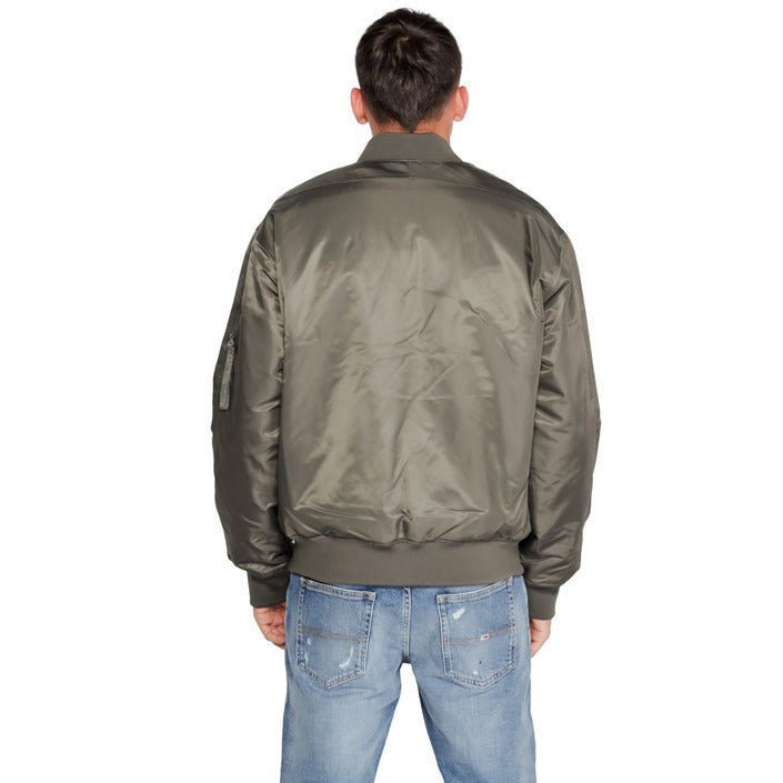 Calvin Klein Nylon Padded Bomber Jackets Grey - Princess Attitude