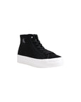 Calvin Klein Platform High Top Suede Sneakers Black - Princess Attitude