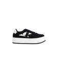 Calvin Klein Platform Suede Leather Trainer Sneakers Black - Princess Attitude