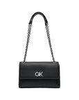 Calvin Klein Re - Lock Recycled Polyester Shoulder Bag Black - Princess Attitude