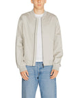 Calvin Klein Sim Fit Zip Up Bomber Jacket Grey - Princess Attitude