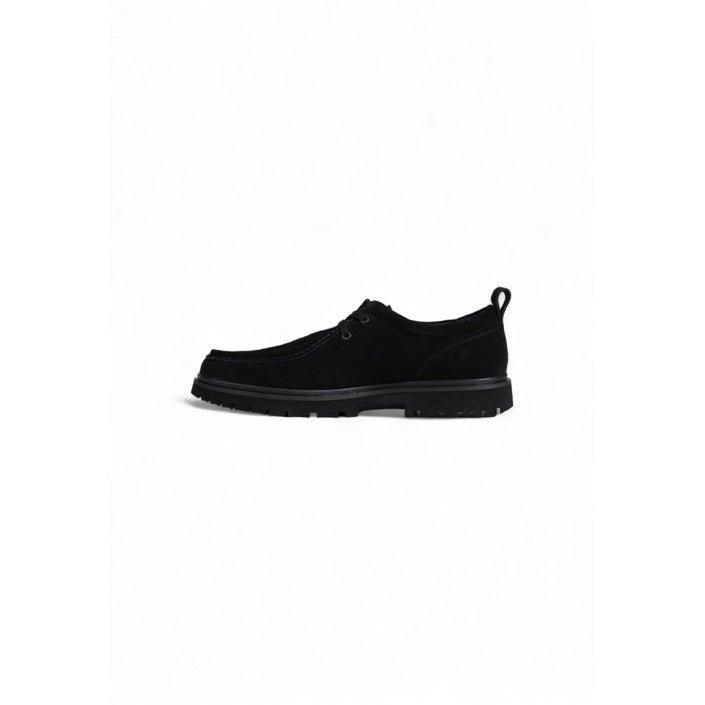 Calvin Klein Suede Lace Up Hybrid Apron Shoes Black - Princess Attitude