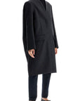 Toteme - Charcoal Melange Shawl Collar Coat