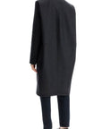 Toteme - Charcoal Melange Shawl Collar Coat