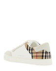 Burberry - Check Leather Sneakers