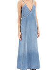 Chloe' - Denim Maxi Dress For Women - Princess Attitude