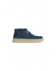 Clarks Torhill Hi Lace Up Suede Shoes Navy Blue - Princess Attitude