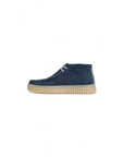 Clarks Torhill Hi Lace Up Suede Shoes Navy Blue - Princess Attitude