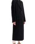 Toteme - Classic Doublé Long Black Wool Coat