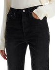 TOTEME - classic fit jeans with frayed hemline